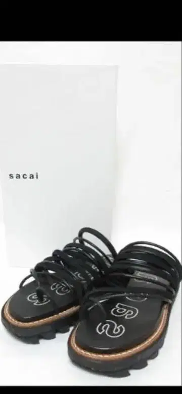 사카이 블랙 스트랩 샌들