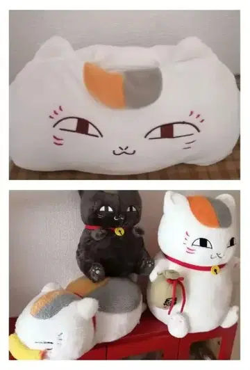 나츠메 우인장 제일복권 냥코 선생님 봉제 인형 티슈 커버