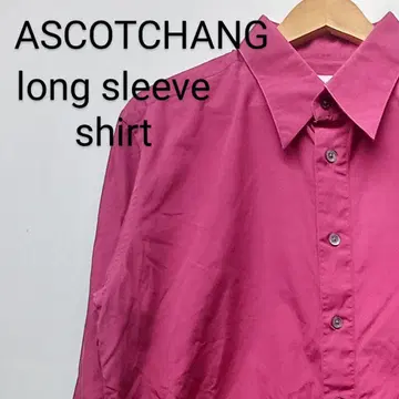 ASCOTCHANG 애스콧 창 긴팔 셔츠 비비드 핑크 개성 넘치는