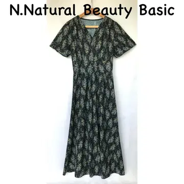 N.Natural Beauty Basic 페이즐리 무늬 반팔 원피스