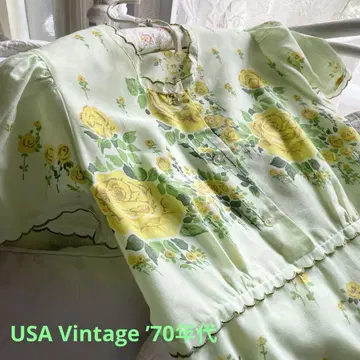 1970년대 빈티지 롱 드레스 USA제
