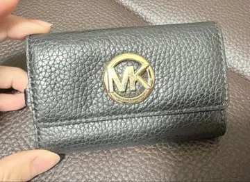 Michael Kors 블랙 가죽 키 케이스