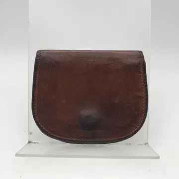 랄프 로렌 코인 케이스 동전 지갑 지갑 가죽 브라운
