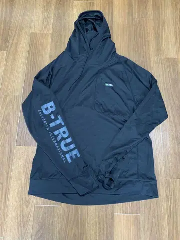 에버그린 B-TRUE 여름용 블랙 메쉬 후드티 후드 부착 증정품 포함