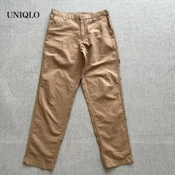유니클로 린넨 블렌드 이지 팬츠(M) 드로스트 허리밴딩 내추럴