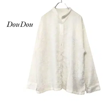 24AW DouDou 프린지 자카드 셔츠 베이지 두두
