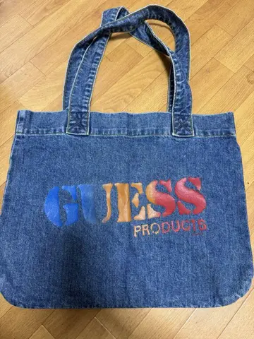 GUESS 데님 토트백