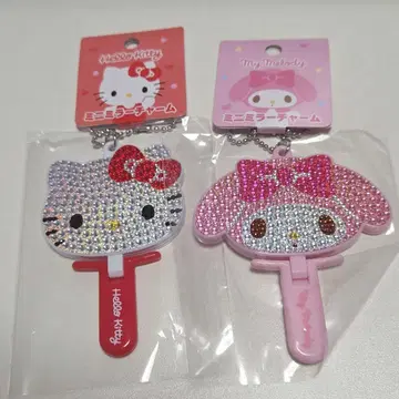 키티 마이멜로디 미니 거울 참