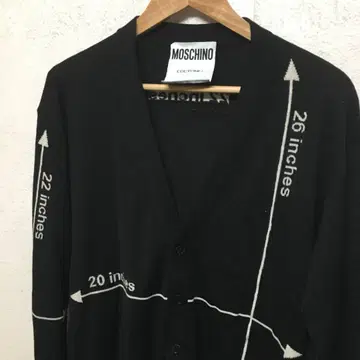 모스키노 쿠튀르 니트 가디건 inches 블랙