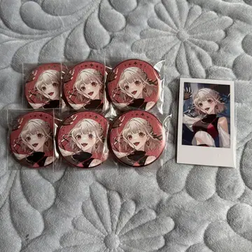 니지산지 캔뱃지 폴라로이드