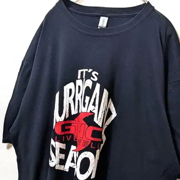 길단 GNC 리브웰 빅 로고 티셔츠 블랙 검정 2XL 구제 의류