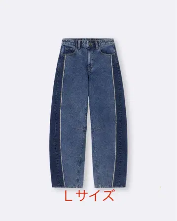 2톤 배럴 레그 청바지
