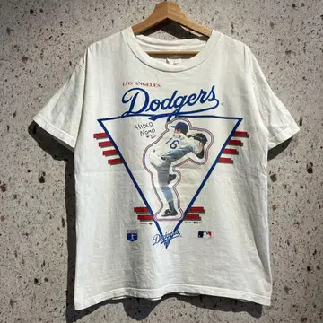 90s LOS ANGELES Dodgers NOMO 프린트 티셔츠
