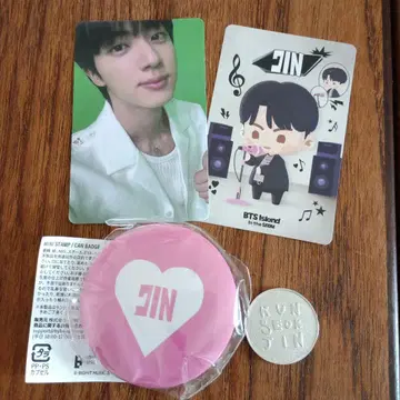 Runseokjin ep.tour 진 포토 카드 캔 배지 메달