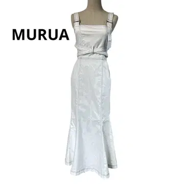 미사용 새상품 MURUA 무루아 프론트 크로스 디자인 잔스카