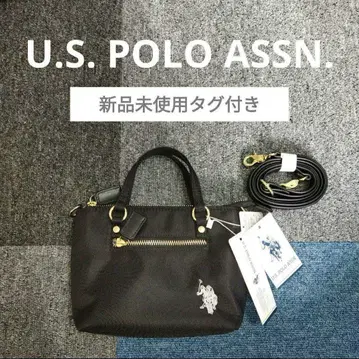 [택 포함 새상품] U.S. POLO ASSN. 미니 토트 숄더백 블랙