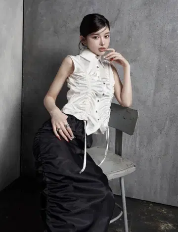 Darich 다리치 레이스 도킹 디자인 셔츠