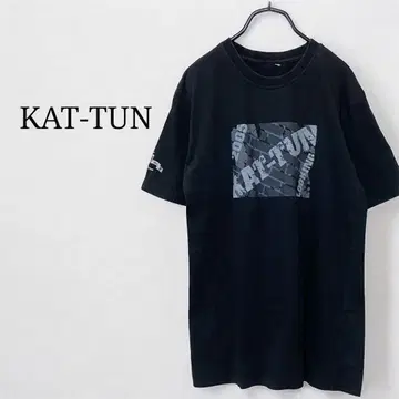 KAT-TUN 카툰 2005 투어 라이브 티셔츠 블랙 검정 콘서트 굿즈