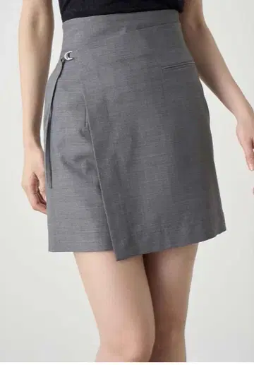 snidel 랩 미니 스커트 숏 팬츠 그레이