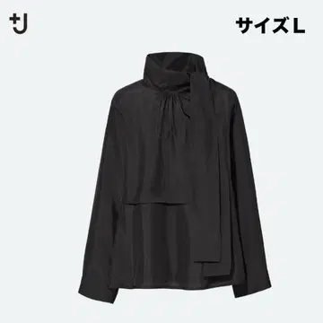 컨디션 최상 유니클로 +J 질 샌더 실크 보타이 블라우스 L