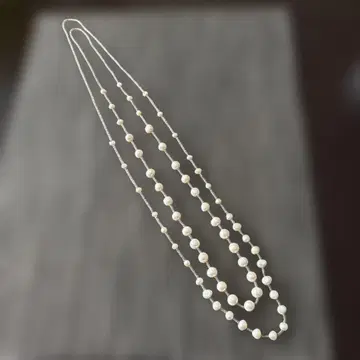 띠어리 럭스 펄 2줄 목걸이
