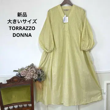 새상품 빅 사이즈 TORRAZZO DONNA 스트라이프 원피스