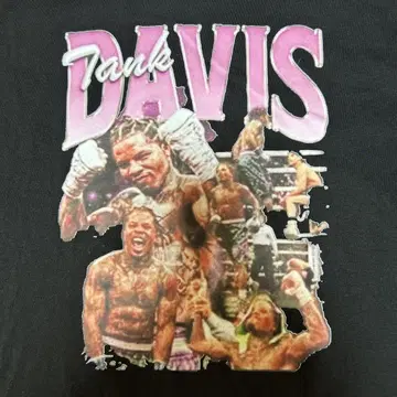 Tank Davis 그래픽 티셔츠 블랙