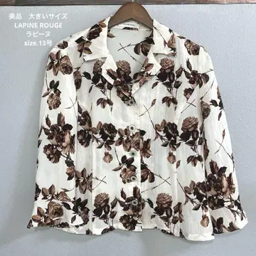 H 새상품급 빅 사이즈 LAPINE ROUGE 라핀 셔츠