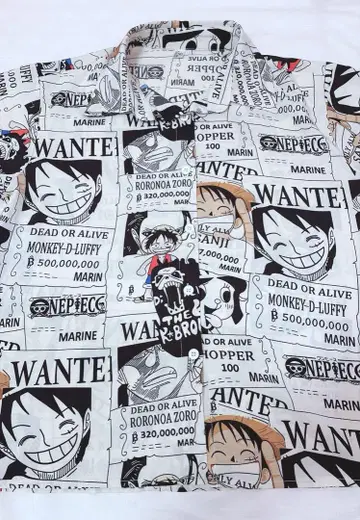 원피스 WANTED 디자인 셔츠 해외 브랜드 점포에서 구매