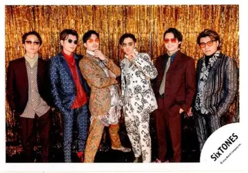SixTONES VVS 굿즈 오프샷 모음 공식 사진 *1장