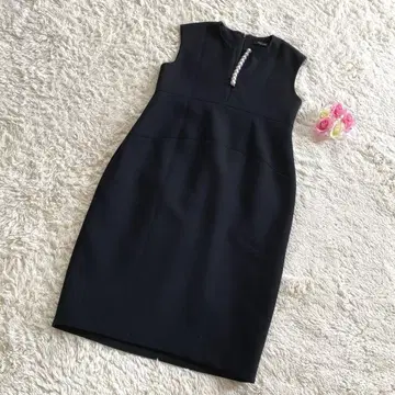 yoko chan 요코짱 원피스 슬리브리스 블랙 펄