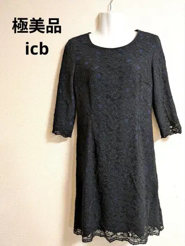 컨디션 최상 icb 레이스 7부 소매 원피스