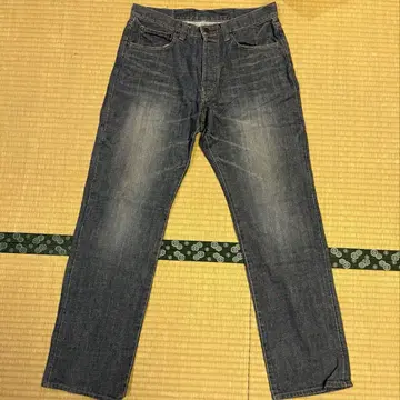 카쿠 다크 블루 스트레이트 데님 32