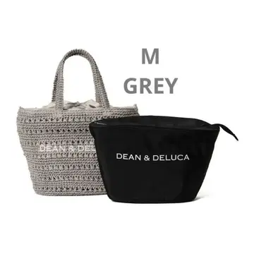M DEAN & DELUCA 빔즈 크로셰 바스켓 백 GREY