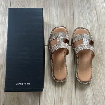 ADAM ET ROPE 비쥬 샌들 36 베이지