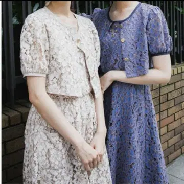 레베카 부티크 원피스 숏 자켓 셋업 자수 레이스