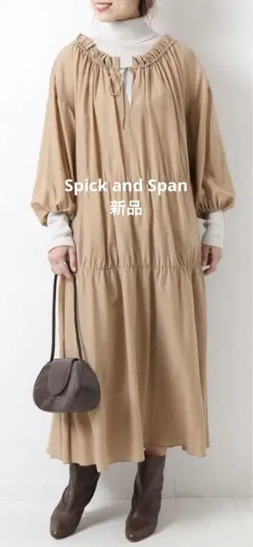 Spick and Span 큐프라 울 와셔 원피스 새상품