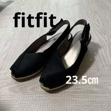 새상품급 fitfit 핏핏 유연한 웨지 스트레치 샌들 블랙