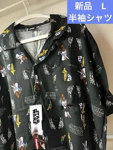 STAR WARS 스타 워즈 알로하 셔츠 반팔 셔츠 디즈니 올 패턴
