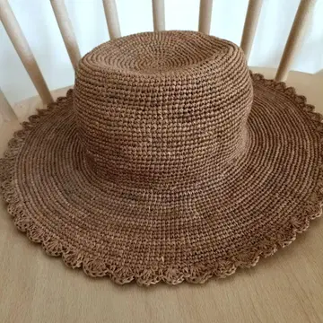 MAISON N.H. PARIS 라피아 햇 밀짚모자 브라운
