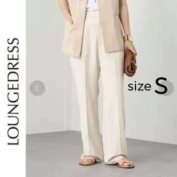 새상품 Loungedress 스트레이트 팬츠 라운지 드레스 아이보리 S