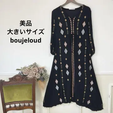 J 새상품급 빅 사이즈 boujeloud 자수 원피스