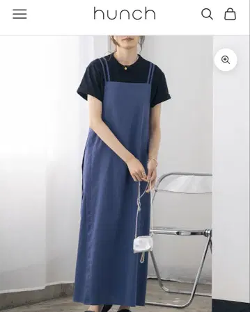 새상품 핸치 베이직 티셔츠 블랙