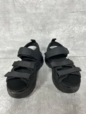 ZARA 자라 플랫폼 샌들 블랙 통굽 더블 스트랩
