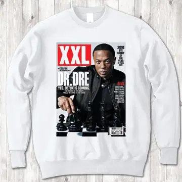 Dr Dre XXL MAGAZINE 랩 티셔츠 화이트 맨투맨 XL