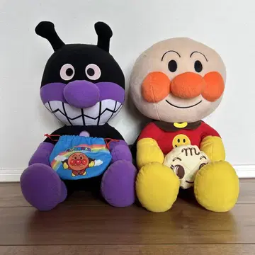 호빵맨 바이킹맨 봉제 인형 세트