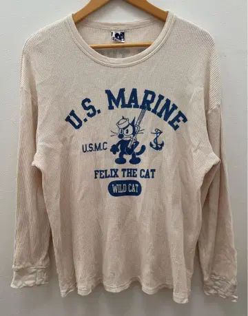 펠릭스 FELIX 미국 해군 롱 T U.S.MARINE 베이지 L