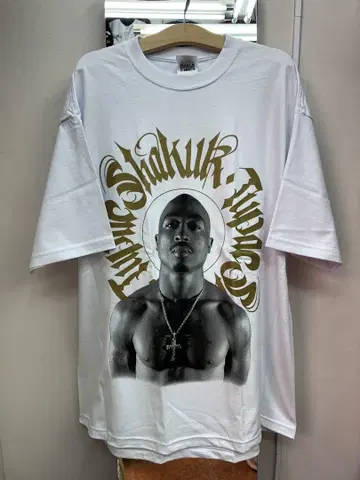 Tupac Shakur 티셔츠 화이트