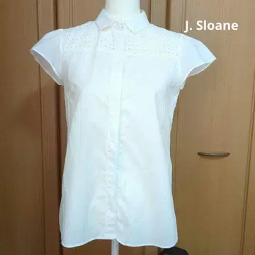 제이 슬로우 J. Sloane 화이트 블라우스