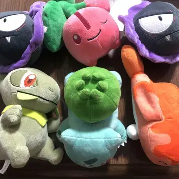 포켓몬스터 휴식 타임 봉제 인형 푸시키다네 고스 샤리타츠 외 6종